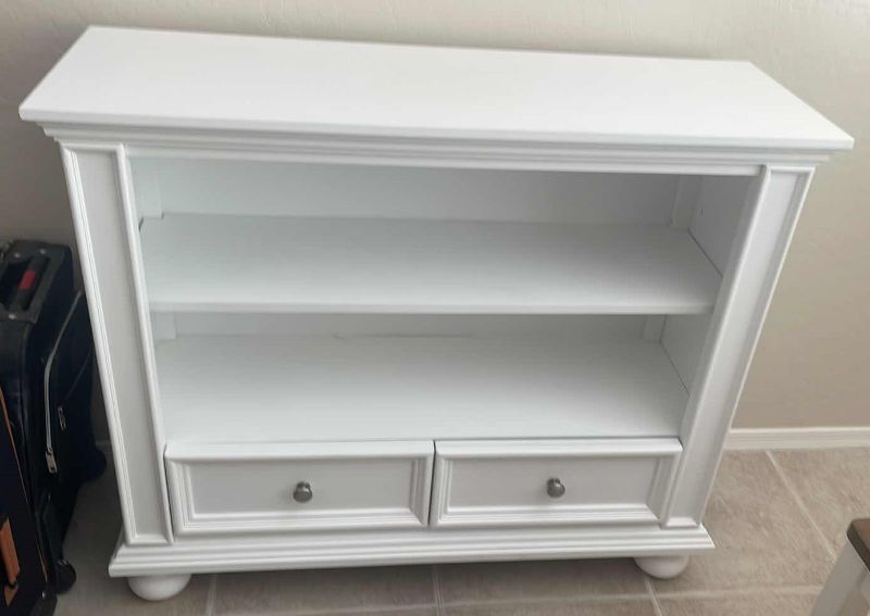 Photo 1 of KITCHEN BUFFET TABLE WHITE WITH RECIEPT 42" x 15" H36"