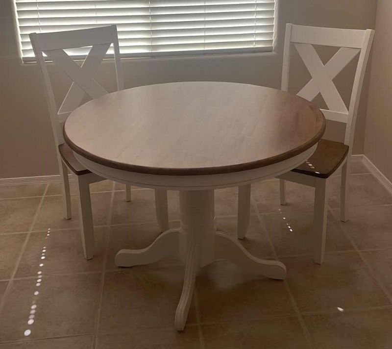 Photo 1 of ROUND DINING TABLE WITH CHAIRS 42" X 31"