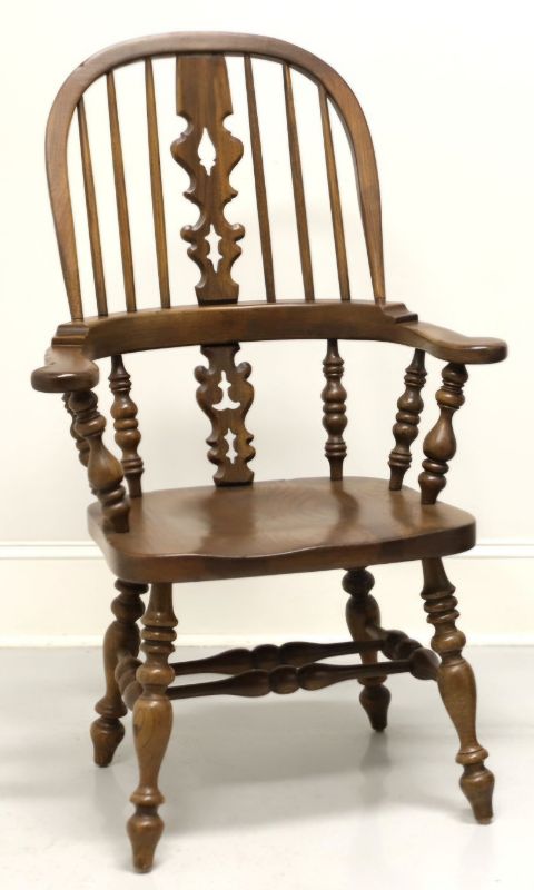 Photo 1 of ETHAN ALLEN ROYAL CHARTER OAK BOWBACK WINDSOR DINING ARMCHAIR  27”x42”H ( TWO AVAILABLE EACH SOLD SEPARATELY)