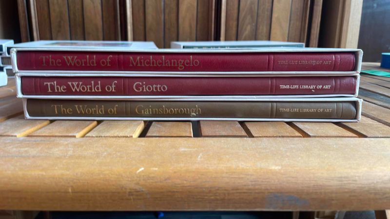 Photo 2 of 3 BOOKS - TIME LIFE LIBRARY OF ART , THE WORLD OF GAINSBOROUGH,  GIOTTO AND MICHELANGELO