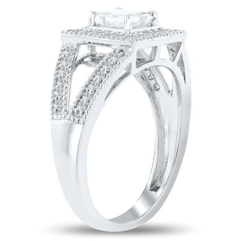 Photo 1 of 0.71ct VS2 CLARITY E COLOR CENTER Diamond Platinum Ring Size 7 (1.00ctw Diamonds) GIA CERTIFIED with Appraisal RN022594

