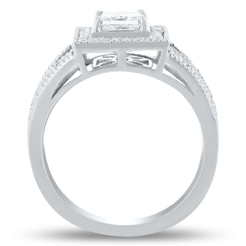 Photo 1 of 0.71ct VS2 CLARITY E COLOR CENTER Diamond Platinum Ring Size 7 (1.00ctw Diamonds) GIA CERTIFIED with Appraisal RN022594

