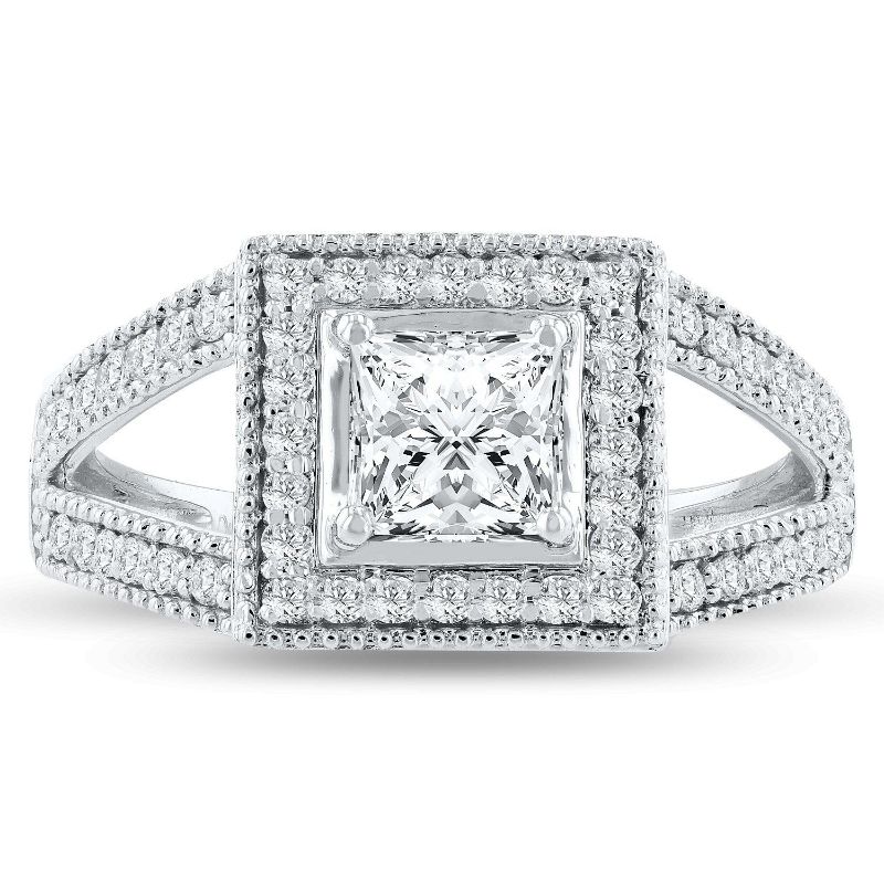 Photo 1 of 0.71ct VS2 CLARITY E COLOR CENTER Diamond Platinum Ring Size 7 (1.00ctw Diamonds) GIA CERTIFIED with Appraisal RN022594

