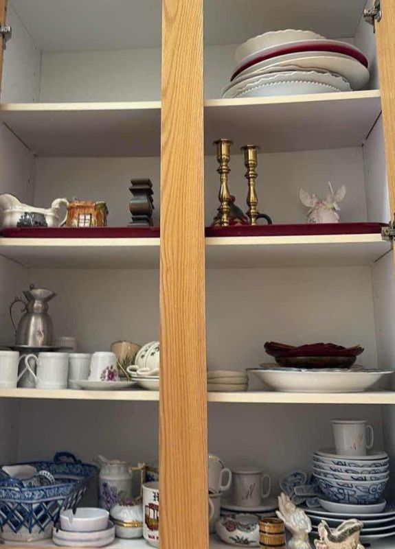 Photo 1 of CONTENTS OF CABINET-CERAMIC TEA CUPS DISHES
