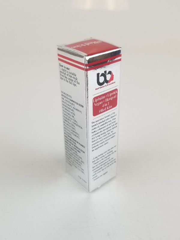 Photo 1 of RED KISS LIPSTICK  4 IN 1 MOISTURIZES VEGAN FRIENDLY AND WILL NOT COME OFF AFTER FOOD OR DRINKING NEW 