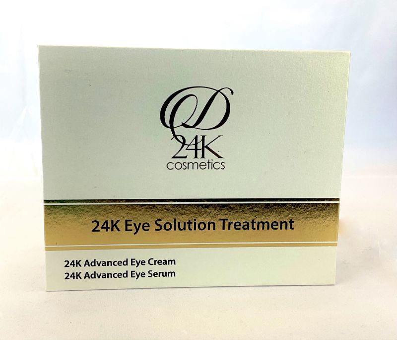 Photo 2 of 24K EYE SOLUTION TREATMENT BUNDLE THE ADVANCED EYE SERUM AND ADVANCED EYE CREAM CONTOURS SKIN AROUND THE EYE AREA TO SMOOTH AND REDUCE PUFFINESS AND SAGGING SKIN NEW IN BOX