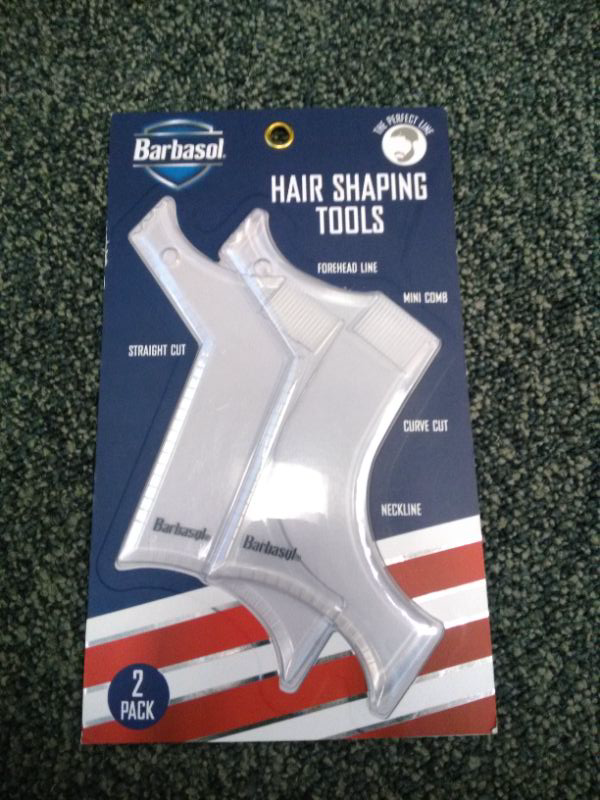 Photo 1 of BARBASOL HAIR SHAPING TOOLS FOR STRAIGHT CUT, FOREHEAD LINE , CURVE CUT , NECKLINE AND MINI COMB