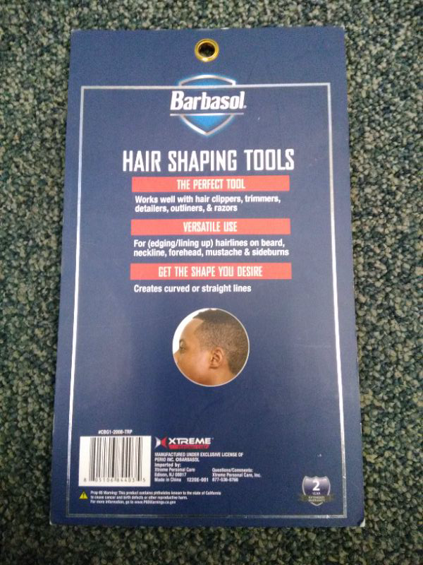 Photo 2 of BARBASOL HAIR SHAPING TOOLS FOR STRAIGHT CUT, FOREHEAD LINE , CURVE CUT , NECKLINE AND MINI COMB