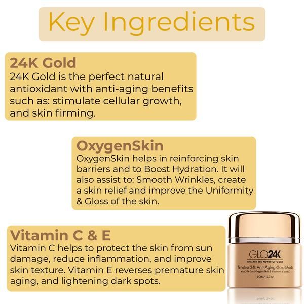 Photo 4 of TIMELESS GOLD MASK REVERSES PREMATURE SKIN AND DARK SPOTS SMOOTHS AND GLOSSES SKIN STIMULATES CELL GROWTH 