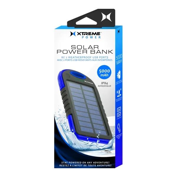 Photo 2 of SOLAR POWER BANK 5000 MAH UTILIZES ITS PORTABLE SOLAR PANEL TO CHARGE THE POWER BANK VIA SUNLIGHT NEW