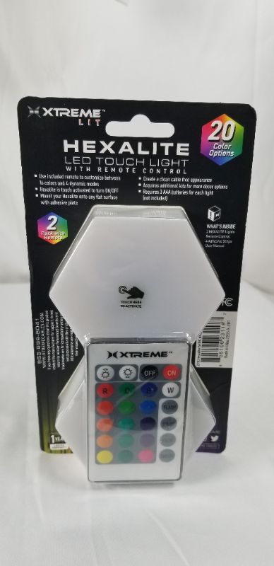 Photo 2 of HEXALITE LED TOUCH LIGHT WITH REMOTE CONTROL 20 COLOR OPTIONS NEW