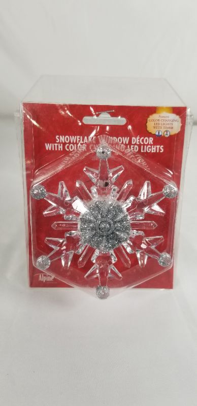 Photo 2 of SNOWFLAKE WINDOW DECOR WITH COLOR CHANGING LED LIGHTS  NEW 