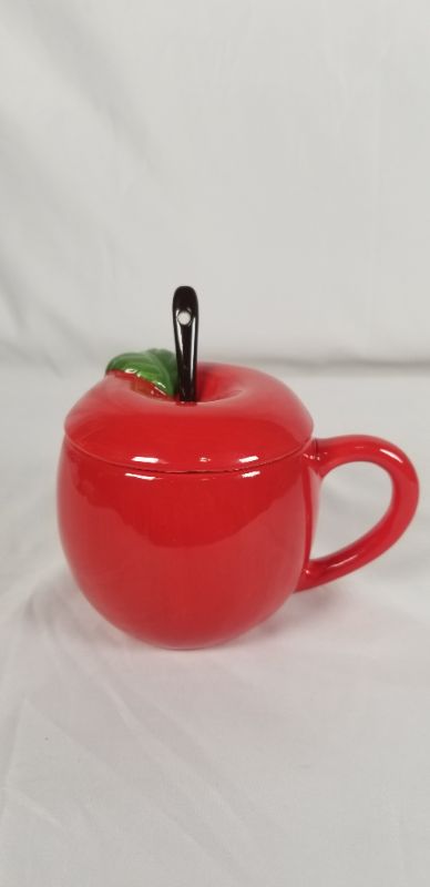 Photo 1 of RED DOL  APPLE MUG WITH SPOON NEW