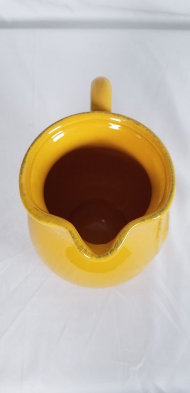 Photo 3 of CERAMIC MEDA PIG CAN YELLOW PITCHER NEW