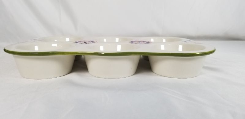 Photo 3 of 6 MUFFIN CERAMIC TRAY OVEN SAFE DISHWASHER SAFE AND MICROWAVE SAFE 12 X 7.5 X 1.5H INCHES NEW 