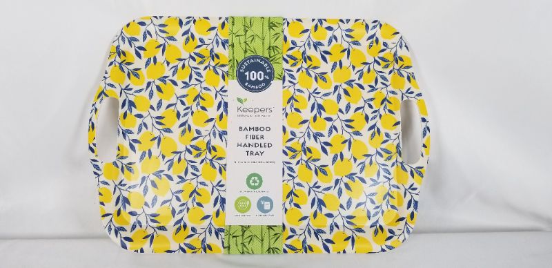 Photo 1 of LEMONS BAMBOO FIBER TRAY 18L X 13 W INCHES NEW 