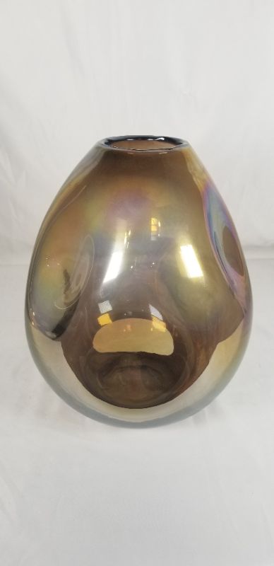 Photo 3 of HOLOGRAPHIC GLASS VASE WITH TOP NEW