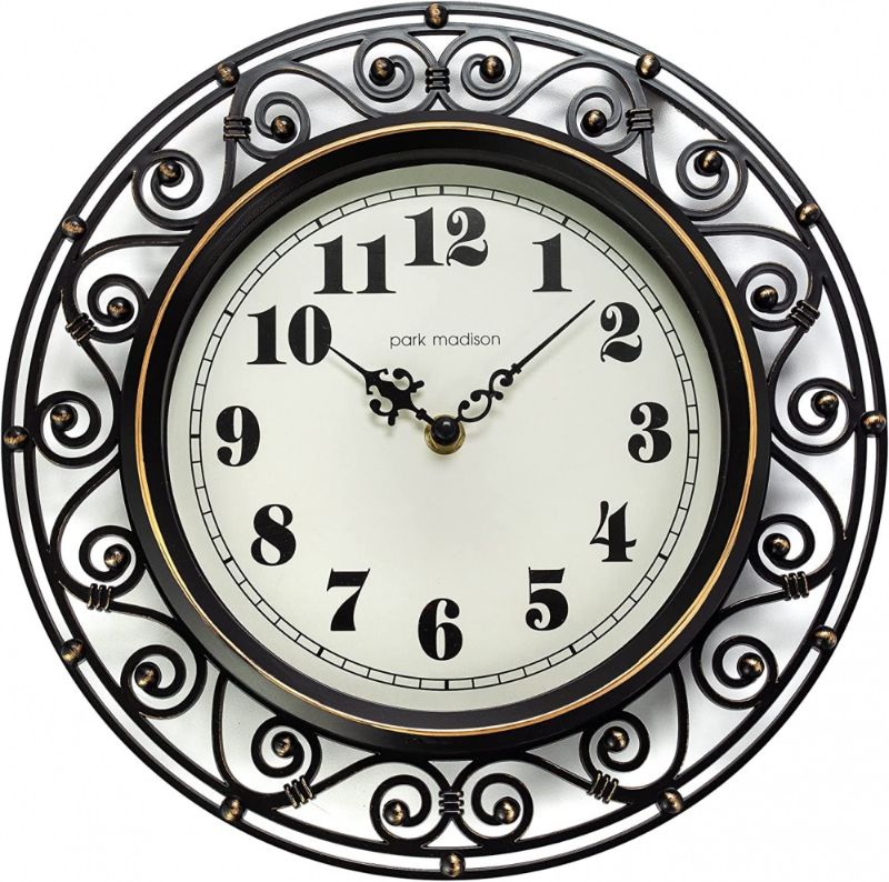 Photo 1 of 12 INCH DECORATIVE IRON WALL CLOCK NEW