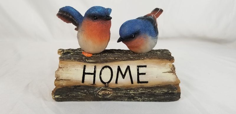 Photo 1 of SOLAR BIRD ON A LONG RESIN HOME SIGN NEW
