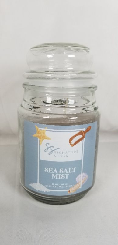 Photo 1 of SEA SALT MIST 18 OZ  CANDLE NATURAL WAX BLEND NEW