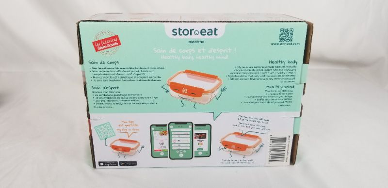 Photo 2 of FOOD STORAGE CONTAINER WITH REMOVABLE ORANGE LOCKS 640 ML NEW