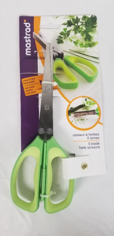 Photo 1 of GREEN HERB SHEARS STAINLESS STEEL 5 BLADES NEW