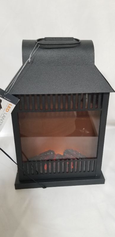 Photo 2 of LED LANTERN FIREPLACE 6.25 X 8.6 X 13.3H INCHES NEW