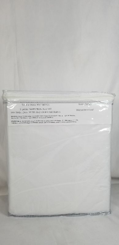 Photo 2 of 4 IN 1 MATTRESS SAVER EASY OFF AND ON STRETCH TO FIT MOST MATTRESS AGAINST STAINS, BED BUGS, WATER RESISTANT, AND ALLERGEN PROTECTOR NEW