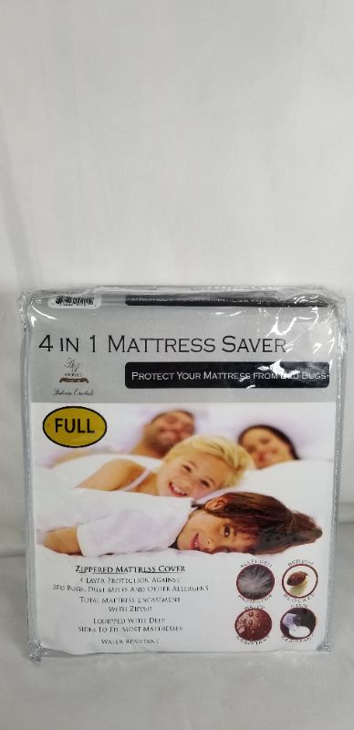Photo 1 of 4 IN 1 MATTRESS SAVER EASY OFF AND ON STRETCH TO FIT MOST MATTRESS AGAINST STAINS, BED BUGS, WATER RESISTANT, AND ALLERGEN PROTECTOR NEW