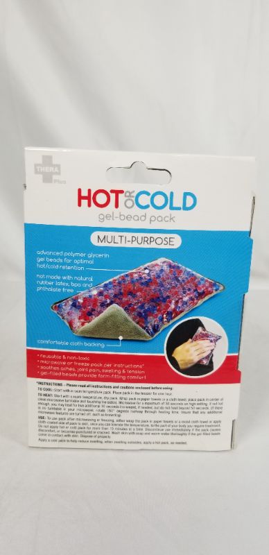 Photo 2 of MULTI PURPOSE HOT OR COLD GEL BEAD PACK WITH CLOTH BACKING NEW