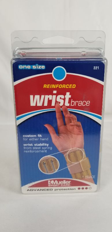 Photo 1 of BEIGE ONE SIZE REINFORCED WRIST BRACE NEW