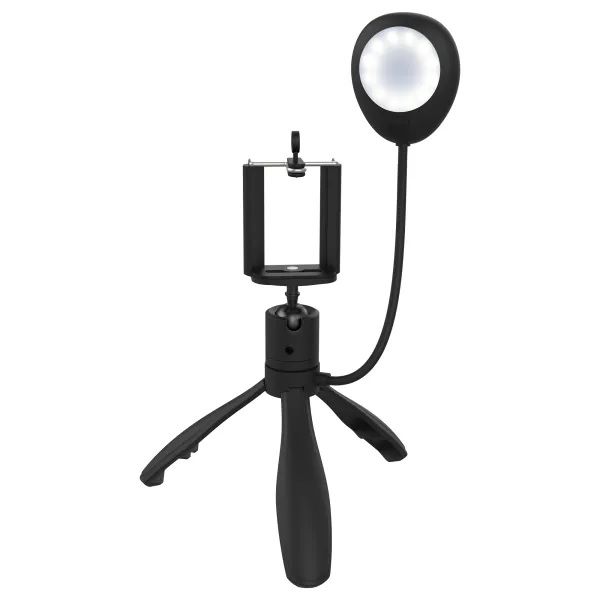Photo 1 of 2 IN 1 LED SELFIE TRIPOD AND HANDHELD  MOUNT SUPPORT NEW 