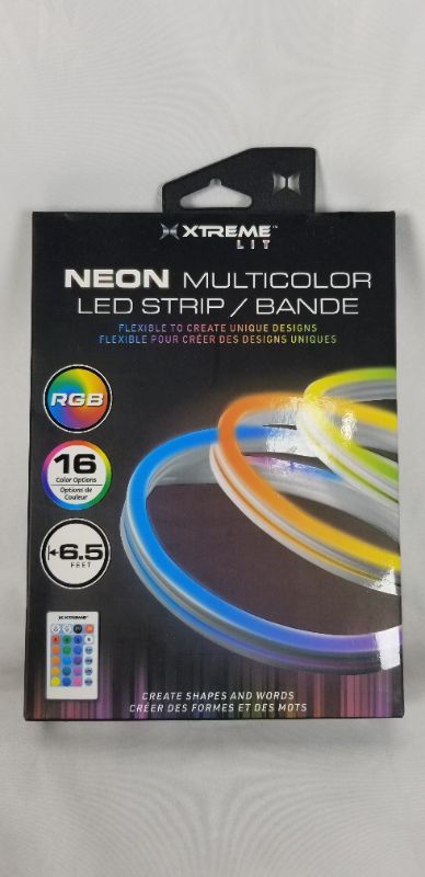 Photo 1 of NEON MULTICOLOR LED STRIP WITH REMOTE FLEXIBLE TO CREATE UNIQUE DESIGNS NEW