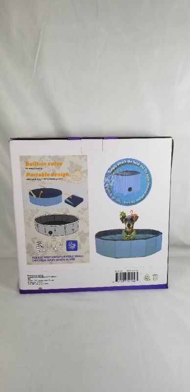 Photo 2 of POP UP PORTABLE PET POOL SIZE 47D X 12H INCHES NEW