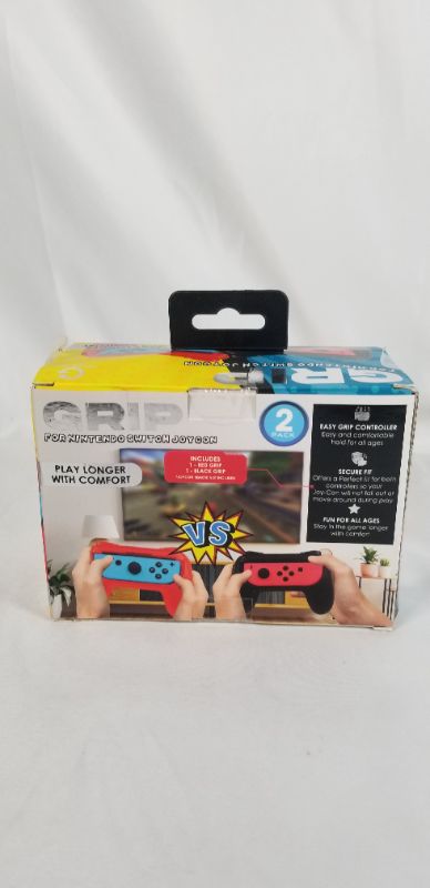 Photo 1 of GRIP FOR NINTENDO SWITCH JOYCON 2 PACK PLAY LONGER WITH COMFORT NEW