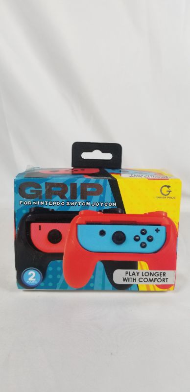 Photo 2 of GRIP FOR NINTENDO SWITCH JOYCON 2 PACK PLAY LONGER WITH COMFORT NEW