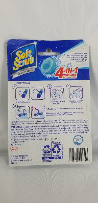 Photo 2 of  4 IN 1 TOILET CARE CLEANS PREVENTS FUTURE BUILD UP FIGHTS TOILET RING FRESHENS UP TO 4 WEEKS NEW
