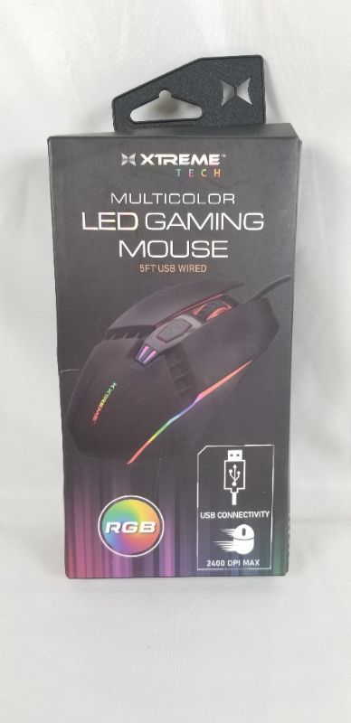 Photo 1 of MULTI COLOR LED GAMING MOUSE 5FT USB WIRED NEW 