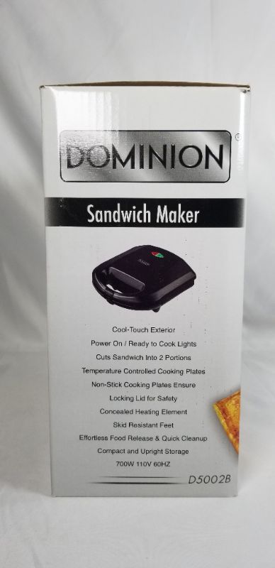 Photo 2 of SANDWICH MAKER NON STICK COOKING SURFACE COOL TOUCH EXTERIOR  COOKS 2 WAFFLES AT ONCE NEW 