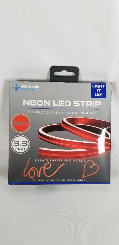 Photo 1 of RED 3.3FT NEON LED STRIP FLEXIBLE CREATE UNIQUE DESIGNS NEW 