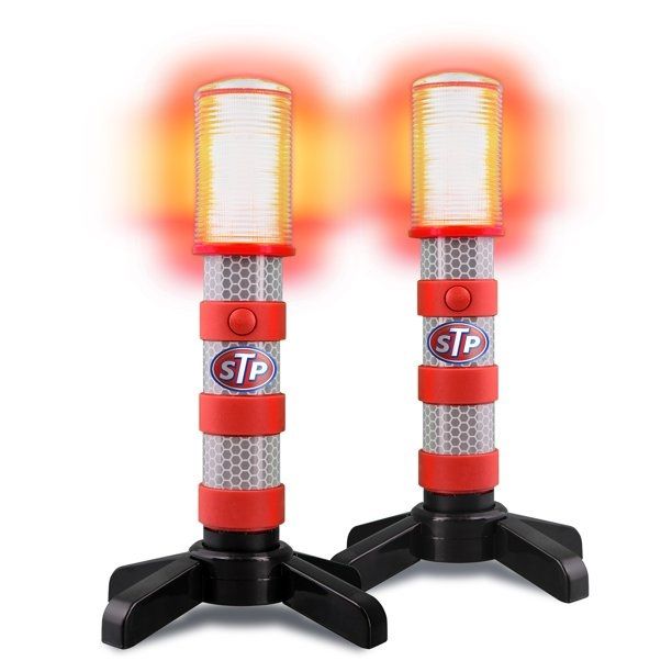 Photo 2 of 2 PC EMERGENCY LED ROAD FLARES 3 SEPARATE LIGHTING MODES NEW