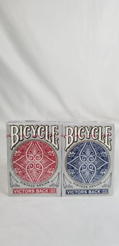 Photo 1 of 2 PACK RED AND BLUE BICYCLE VINTAGE DESIGN PLAYING CARDS NEW