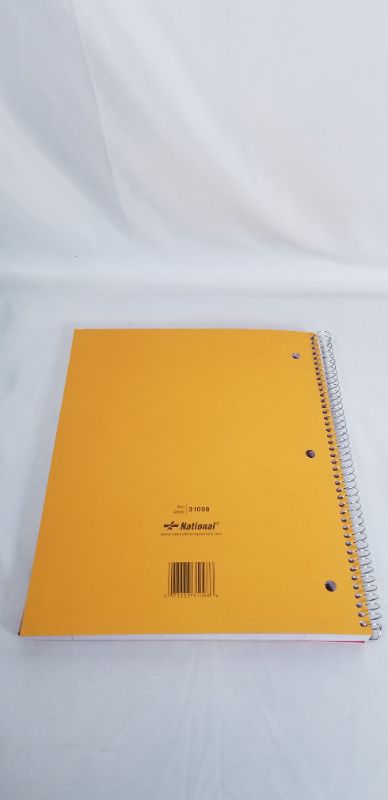 Photo 2 of  RED 1 SUBJECT 100 SHEETS COLLEGE RULED NOTEBOOK NEW