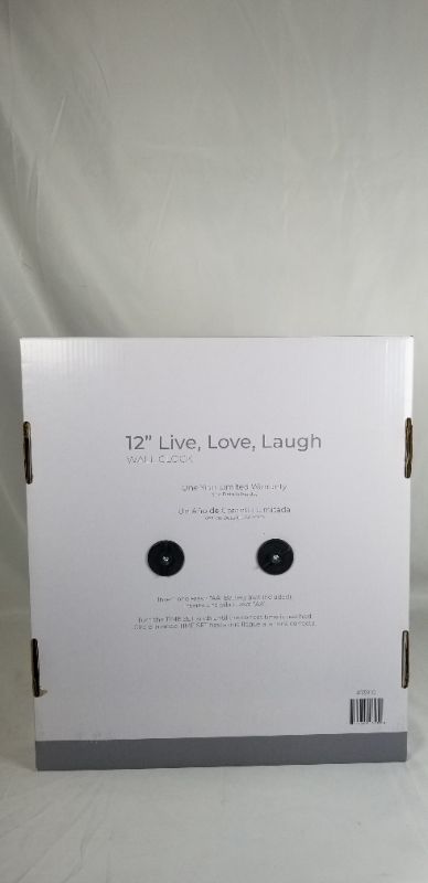 Photo 4 of 12 INCH LIVE LOVE LAUGH WALL CLOCK NEW