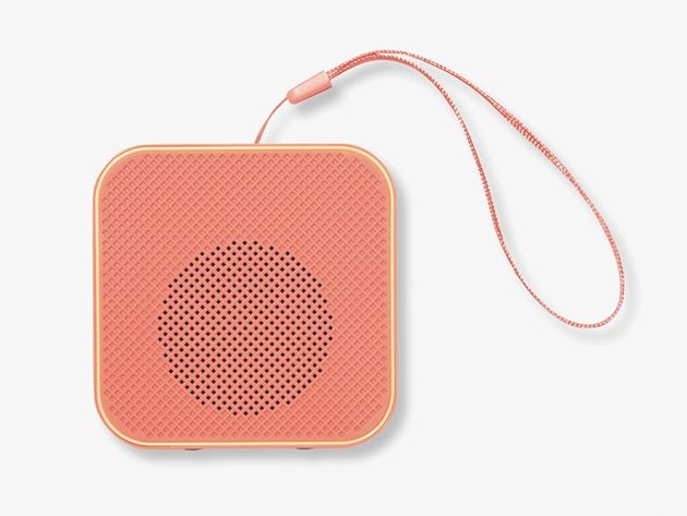 Photo 3 of SONIX BLUETOOTH SPEAKER COLOR: PEACH FUNCTIONS: BLUETOOTH 5.0 BLUETOOTH RANGE: 33FT (10M) OUTPUT POWER: 3W PLAY TIME: UP TO 2 HOURS CHARGING TIME: WITHIN 2.5 HOURS COMPACT & PORTABLE  DIMENSIONS: 1.8"H X 4.3"L X 4"W NEW