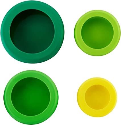 Photo 4 of SILICONE FOOD HUGGER FOR CUT FRUITS AND VEGETABLES, SET OF 4, ASSORTED NEW