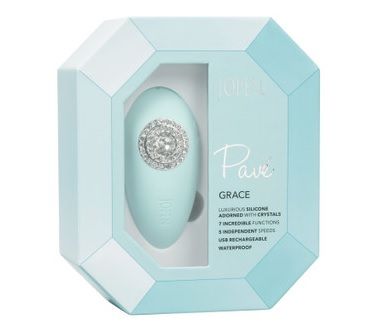 Photo 4 of  PAVÉ GRACE IS A MINI ADULT MASSAGER WITH SPARKLING CRYSTAL ADORNMENTS, ERGONOMIC CURVED SHAPE AND 7 FUNCTIONS OF SENSATIONAL VIBRATIONS FOR A ONE OF A KIND PLEASURE EXPERIENCE NEW