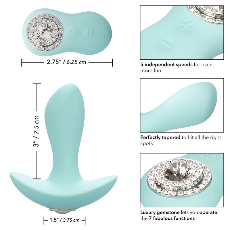 Photo 4 of PAVÉ AUDREY IS A SILKY ANAL STIMULATOR WITH DAZZLING CRYSTAL ADORNMENTS, FLEXIBLE PROBE, EASY TOUCH REMOTE CONTROL AND 35 SENSATIONAL VIBRATION SETTINGS CRAFTED FOR A TRULY LUXURIOUS PLEASURE EXPERIENCE NEW