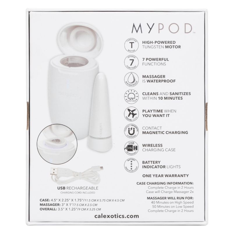 Photo 6 of MY POD ADULT MASSAGER PROVIDES AN UNPARALLELED PLEASURE EXPERIENCE WHENEVER AND WHEREVER YOU DESIRE. WITH A UNIQUE CHARGING CASE, BUILT IN UV SANITIZING LIGHT AND POWERFUL VIBRATIONS, THE MYPOD BULLET IS THE FUTURE OF TRAVEL-READY PLEASURE. NEW 