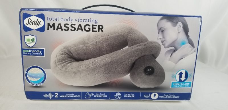 Photo 1 of TOTAL BODY VIBRATING MASSAGER BATTERY OPERATED 2 INTENSITY MODES LIGHTWEIGHT PORTABLE HANDSFREE MASSASGE NEW